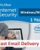 McAfee Internet Security 1 Year for windows & mac