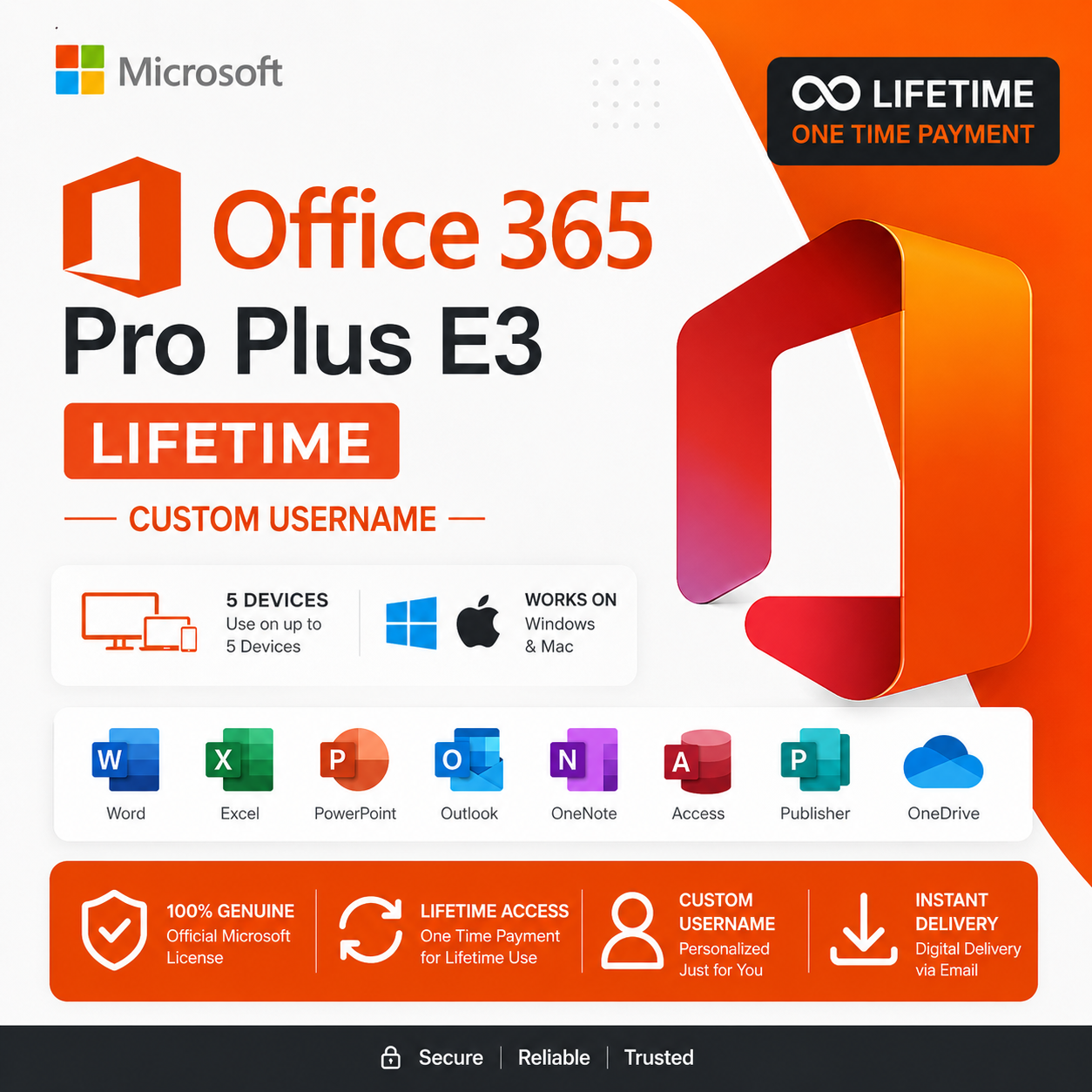 Office 365 E3 Custom username Office 365 E3 Custom username